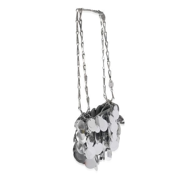 Paco Rabanne Silver Disk 1969 Sparkle Nano Bag - Picture 2 of 8